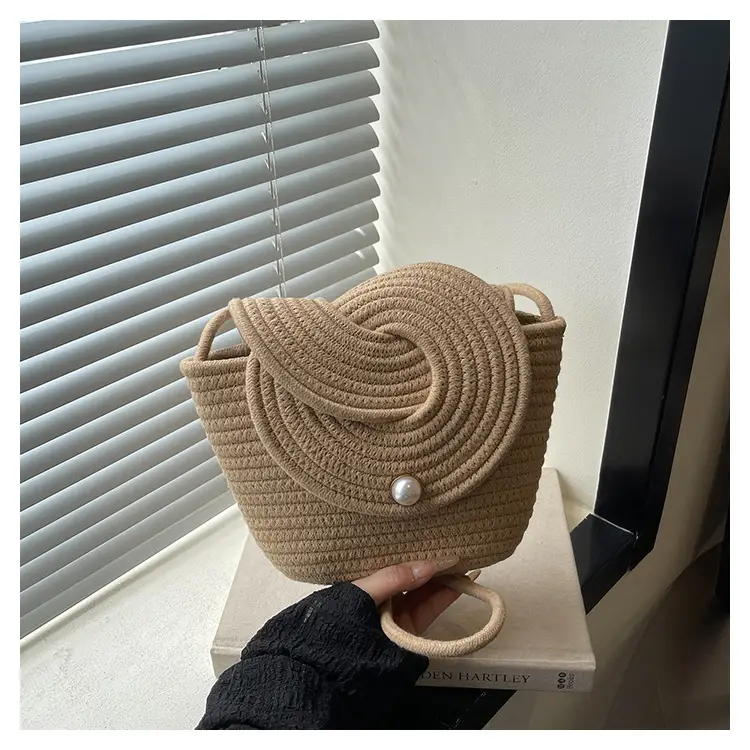 Artistic Crossbody Bag for Women, Large Capacity, Woven Design — feature 21