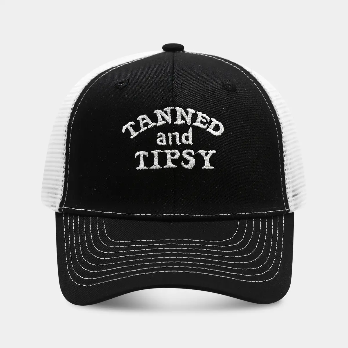 Tanned and Tipsy Mesh Cap Black - Image 2