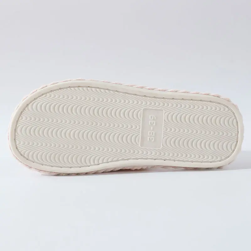 Cross-border New Corduroy Cross Cotton Slippers Autumn and Winter Household Wholesale Indoor Home Warm Slippers Women's Winter — feature 11