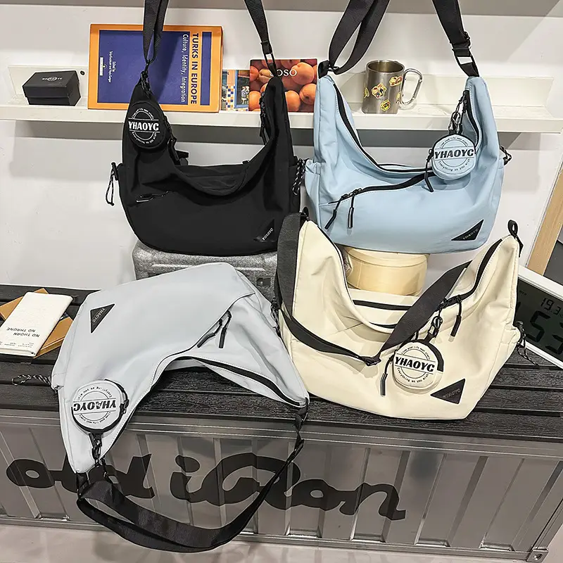 Men's Grey Crossbody Bag 2025 Casual Commuter Large Capacity - Image 6