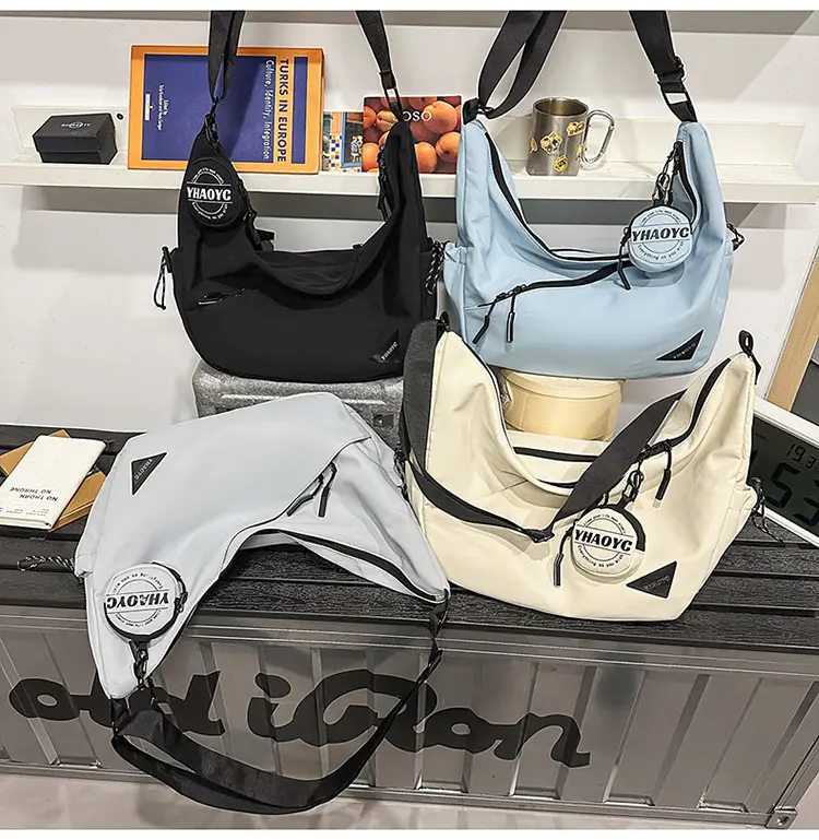 Men's Grey Crossbody Bag 2025 Casual Commuter Large Capacity — feature 23