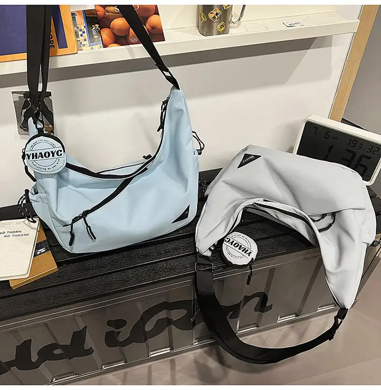 Men's Grey Crossbody Bag 2025 Casual Commuter Large Capacity — feature 25