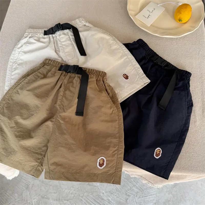 Lime Kids Shorts Summer New Boys Japanese Belt — feature 7