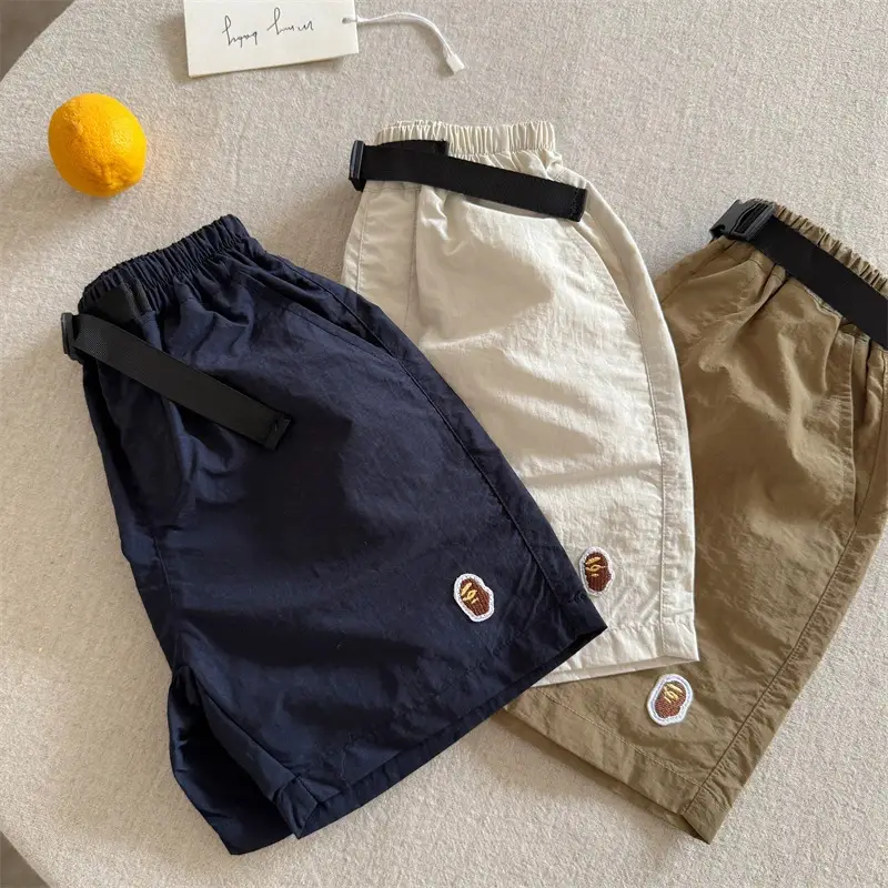 Lime Kids Shorts Summer New Boys Japanese Belt — feature 9