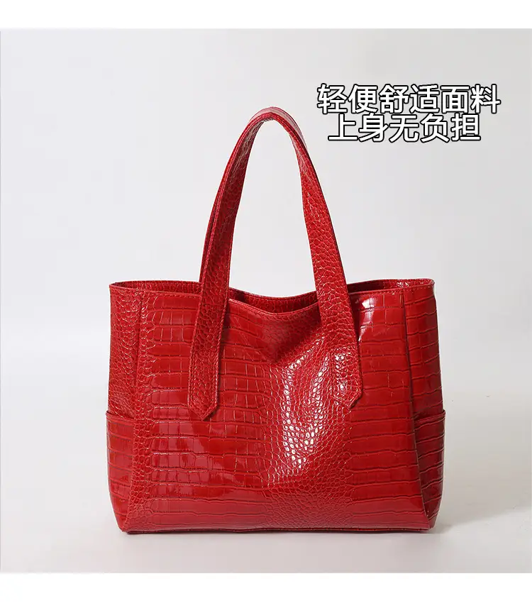Red Croc PU Leather Crossbody Bag for Women — feature 4