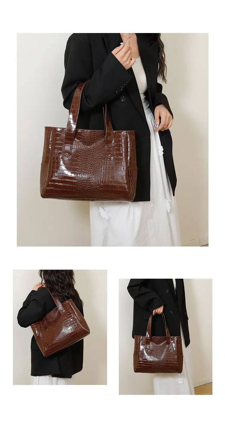 Red Croc PU Leather Crossbody Bag for Women — feature 9