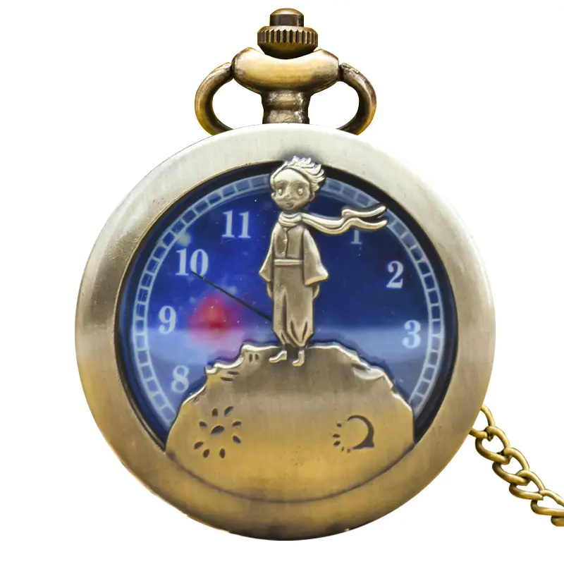 Little Prince Theme Quartz Pocket Watch for Men Women - Image 2
