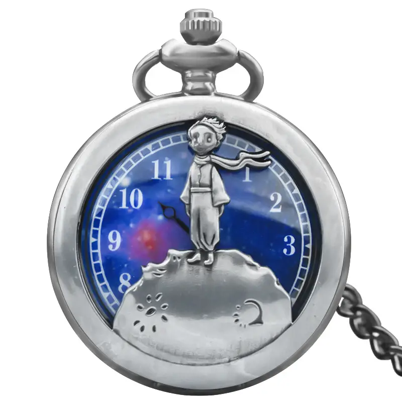Little Prince Theme Quartz Pocket Watch for Men Women - Image 3