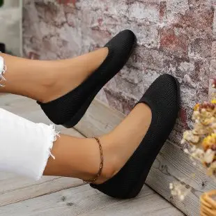 Summer New Style Women's Casual Shoes, Round-Toe Flat Shallow Slip-On Casual Shoes, 2026 New Model