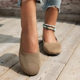 Summer New Style Women's Casual Shoes, Round-Toe Flat Shallow Slip-On Casual Shoes, 2026 New Model