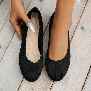 Summer New Style Women's Casual Shoes, Round-Toe Flat Shallow Slip-On Casual Shoes, 2026 New Model