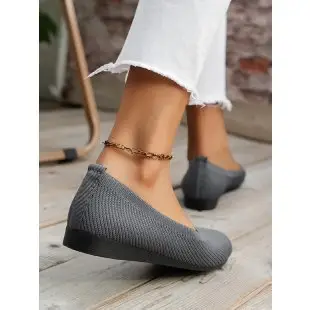 Summer New Style Women's Casual Shoes, Round-Toe Flat Shallow Slip-On Casual Shoes, 2026 New Model