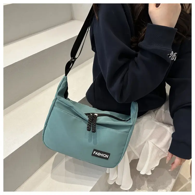 Pink Casual Shoulder Bag for Women with Black Strap — feature 15
