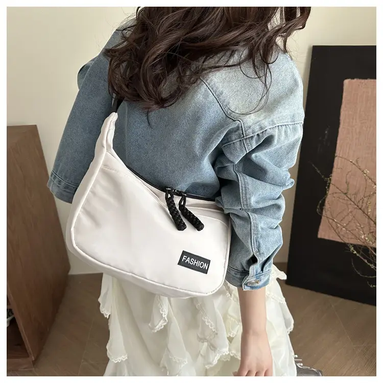 Pink Casual Shoulder Bag for Women with Black Strap — feature 2