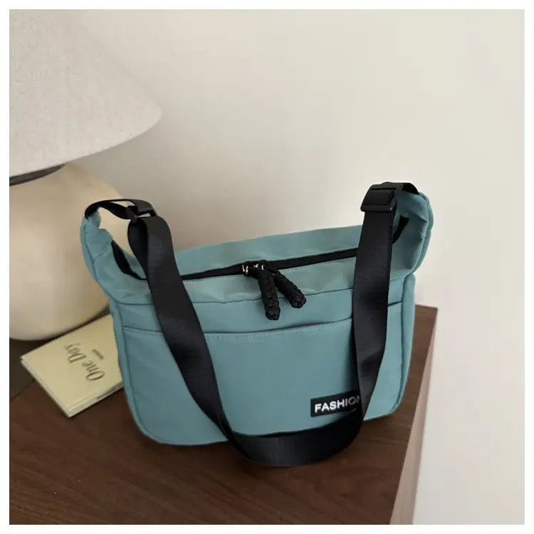 Pink Casual Shoulder Bag for Women with Black Strap — feature 23