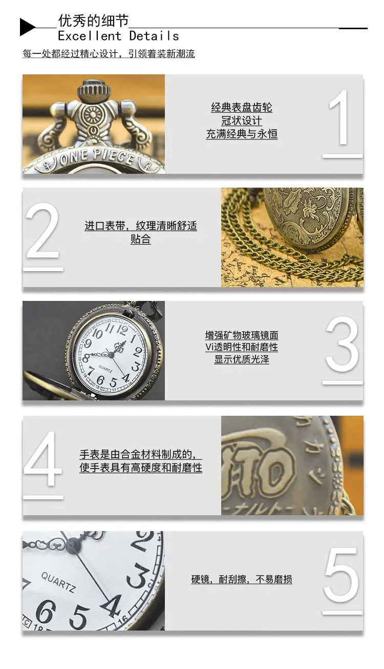 Naruto Cross-Border Pocket Watch with Spiral Design — feature 13
