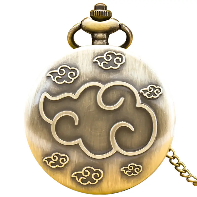 Naruto Cross-Border Pocket Watch with Spiral Design
