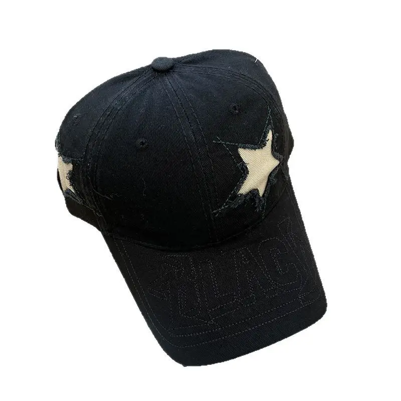 Women Star Rip Baseball Cap Spring Summer Casual Letter Embroidered - Image 7