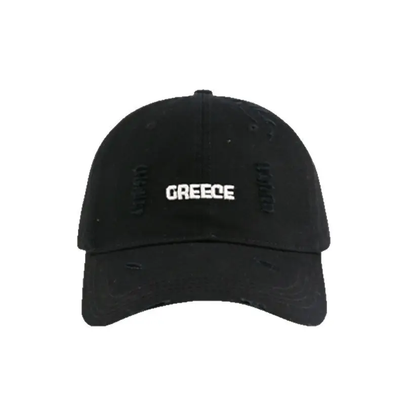 Vintage Distressed Ripped Baseball Cap Men Summer Hip Hop Sunshade