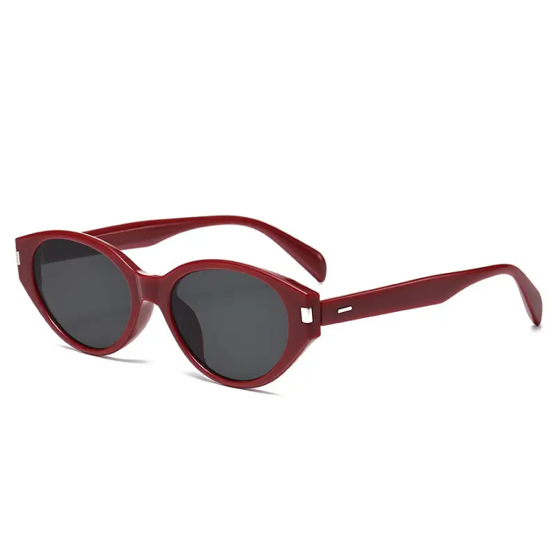 2025 Retro Cat-Eye Sunglasses Red Anti-UV Men Women - Image 4