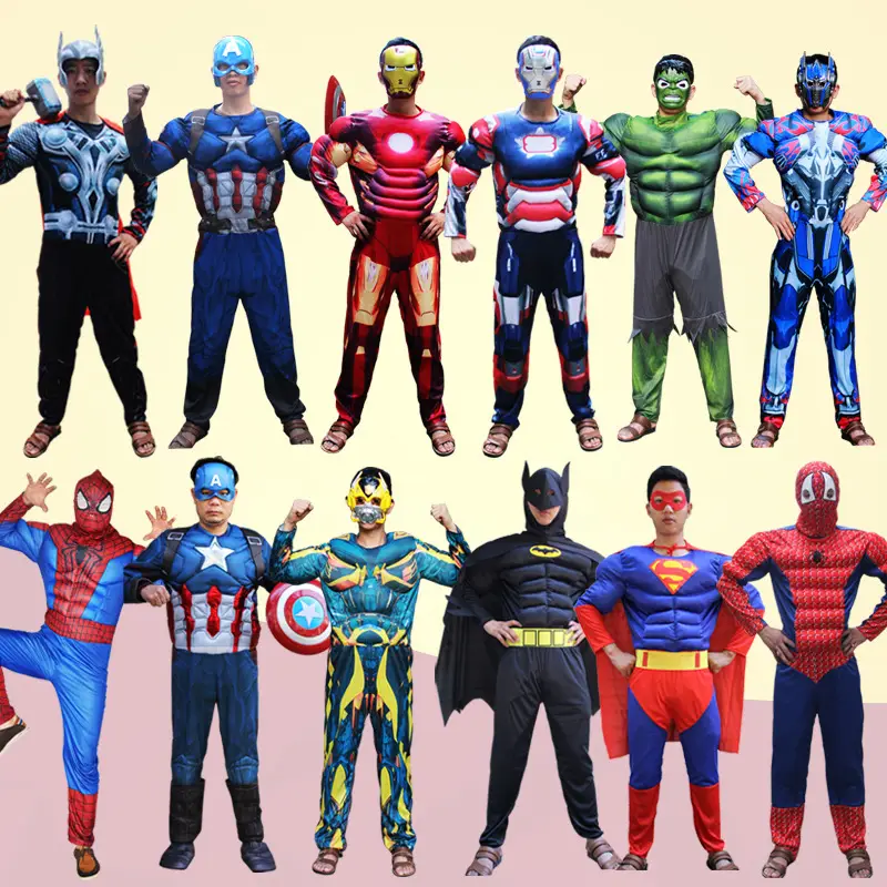 Wolverine Costume One-Piece Cosplay Halloween Children's Day Muscle Suit Stage Performance Suit for Men and Adults - Image 22