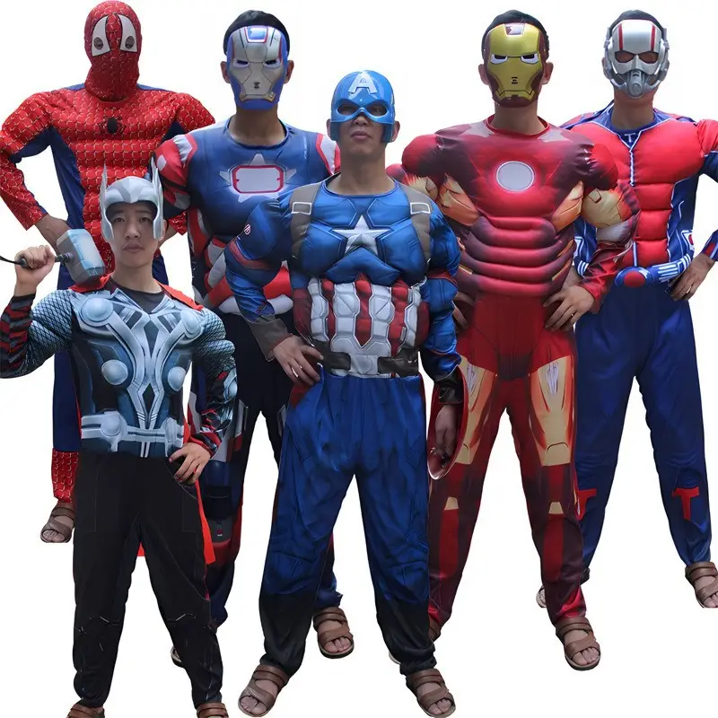 Wolverine Costume One-Piece Cosplay Halloween Children's Day Muscle Suit Stage Performance Suit for Men and Adults - Image 24