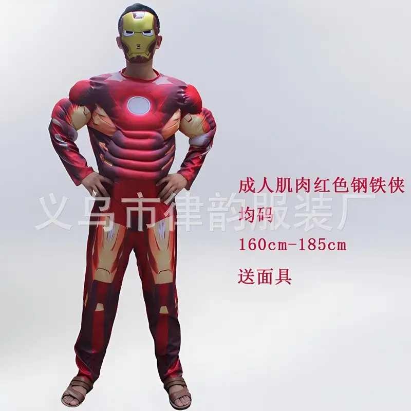 Wolverine Costume One-Piece Cosplay Halloween Children's Day Muscle Suit Stage Performance Suit for Men and Adults - Image 13