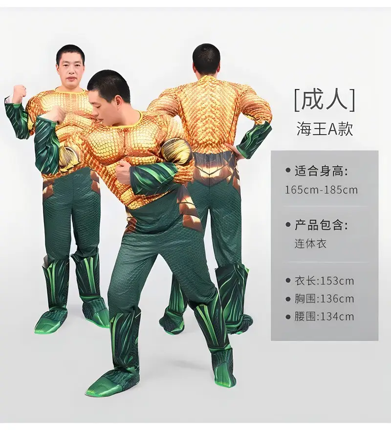 Wolverine Costume One-Piece Cosplay Halloween Children's Day Muscle Suit Stage Performance Suit for Men and Adults - Image 16