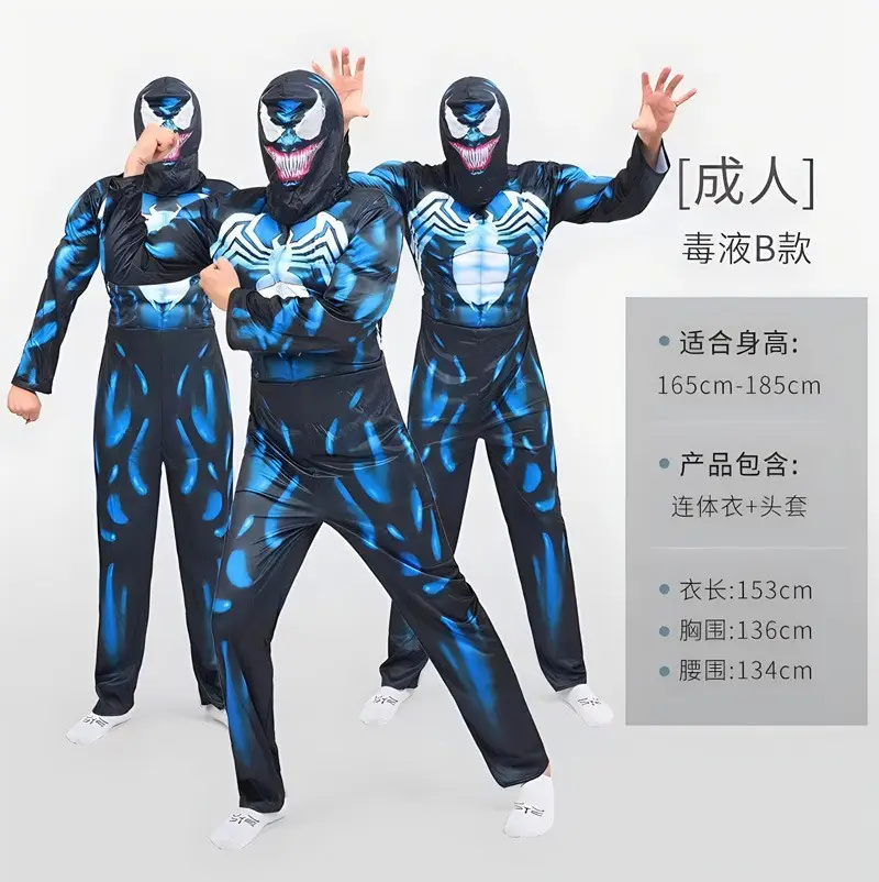 Wolverine Costume One-Piece Cosplay Halloween Children's Day Muscle Suit Stage Performance Suit for Men and Adults - Image 19