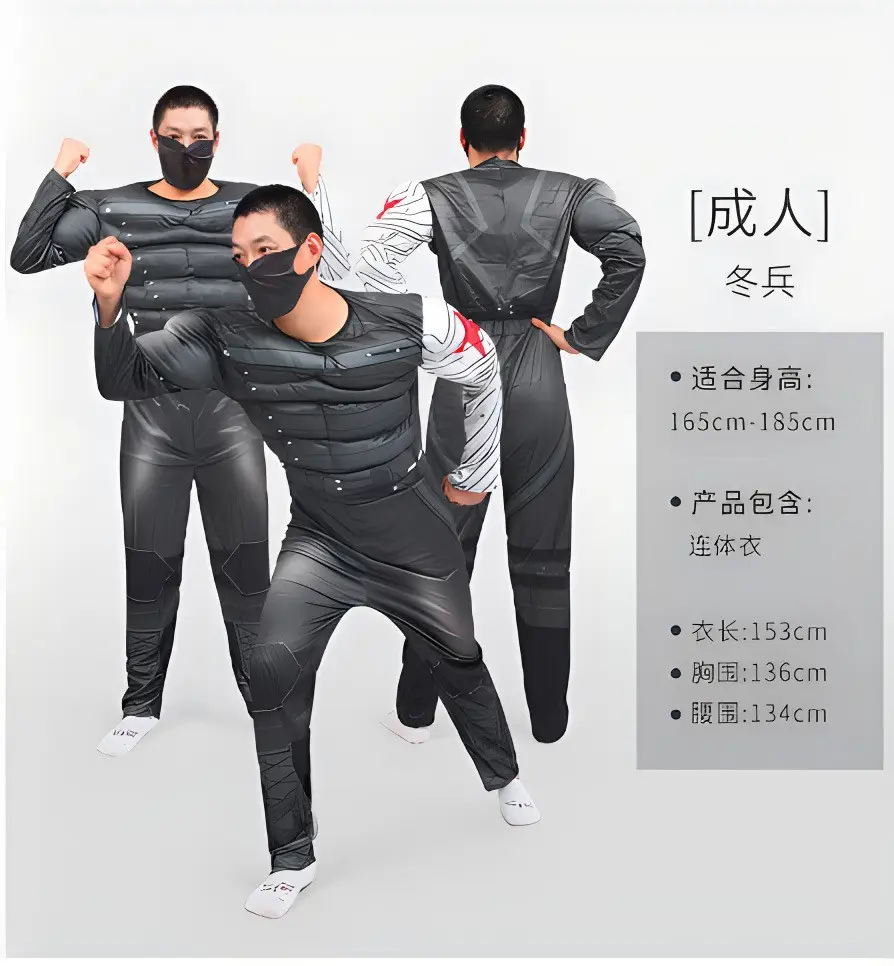 Wolverine Costume One-Piece Cosplay Halloween Children's Day Muscle Suit Stage Performance Suit for Men and Adults - Image 20