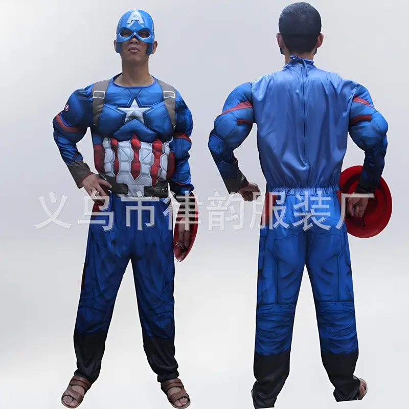 Wolverine Costume One-Piece Cosplay Halloween Children's Day Muscle Suit Stage Performance Suit for Men and Adults - Image 6