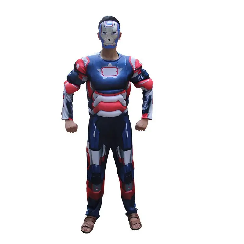 Wolverine Costume One-Piece Cosplay Halloween Children's Day Muscle Suit Stage Performance Suit for Men and Adults - Image 9