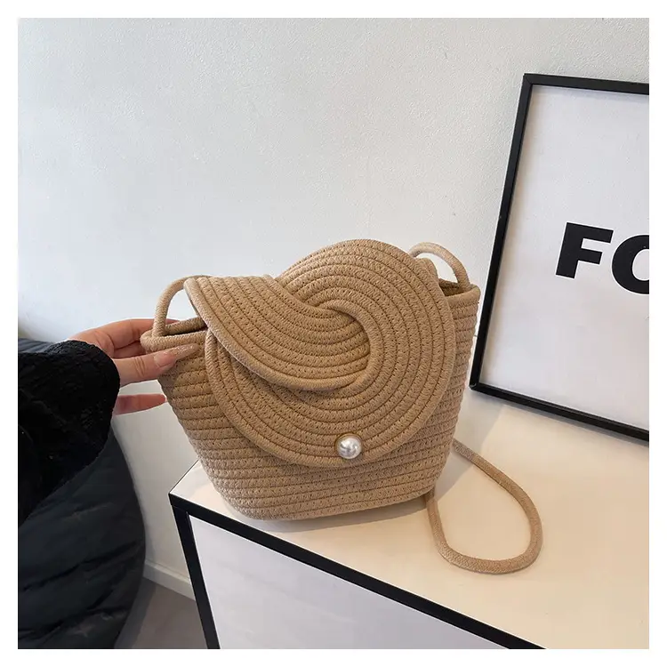 Pearl Flap Crossbody Bag Women Casual Mini Beach Bag — feature 31