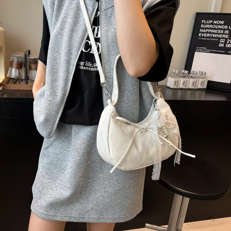 Pink Bow Satchel Bag for Women 2025 Summer - Image 8