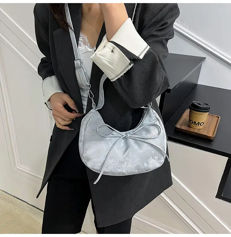 Pink Bow Satchel Bag for Women 2025 Summer — feature 10