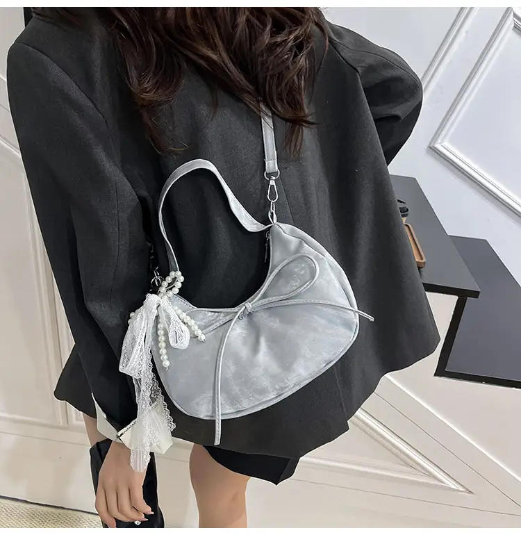 Pink Bow Satchel Bag for Women 2025 Summer — feature 12