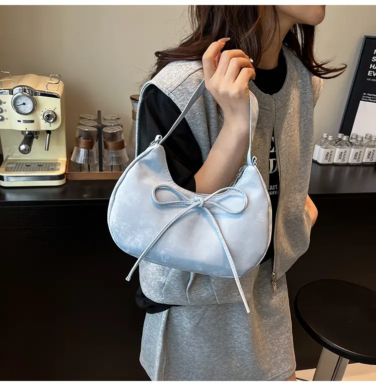 Pink Bow Satchel Bag for Women 2025 Summer — feature 18