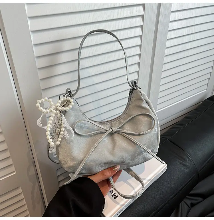Pink Bow Satchel Bag for Women 2025 Summer — feature 23