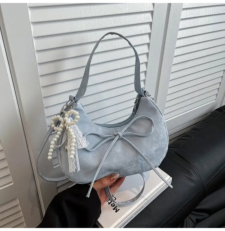 Pink Bow Satchel Bag for Women 2025 Summer — feature 25