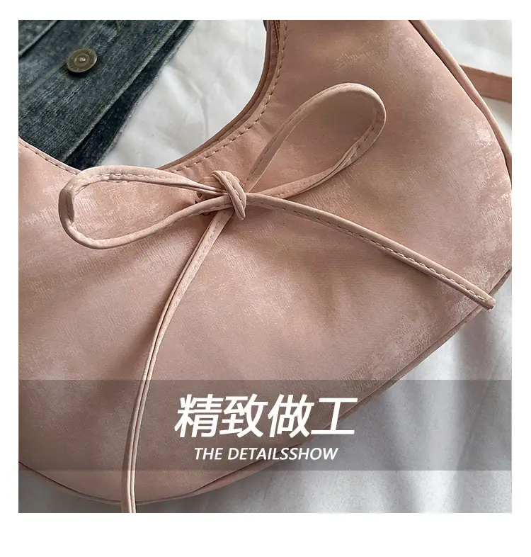 Pink Bow Satchel Bag for Women 2025 Summer — feature 6