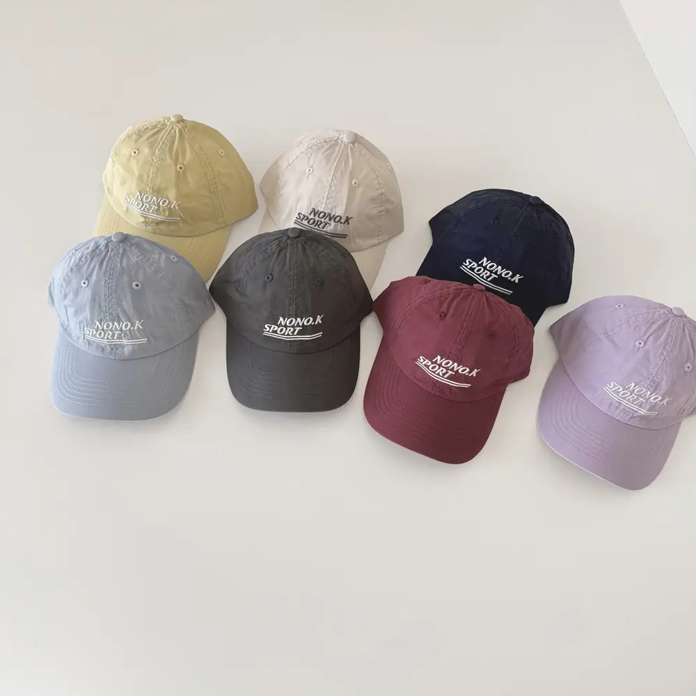 Gray Letter Embroidered Cap for Kids - Image 9