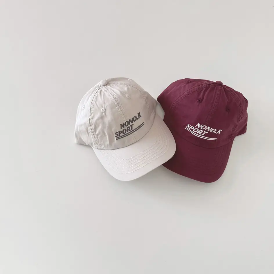 Gray Letter Embroidered Cap for Kids - Image 11