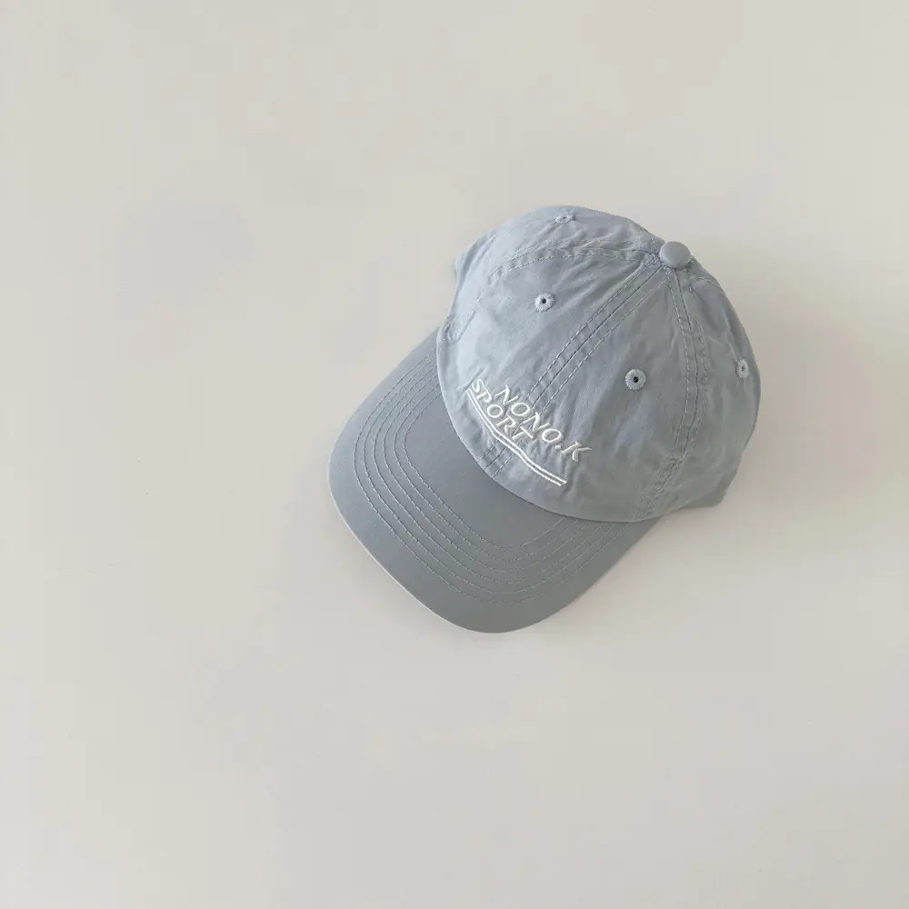 Gray Letter Embroidered Cap for Kids - Image 2