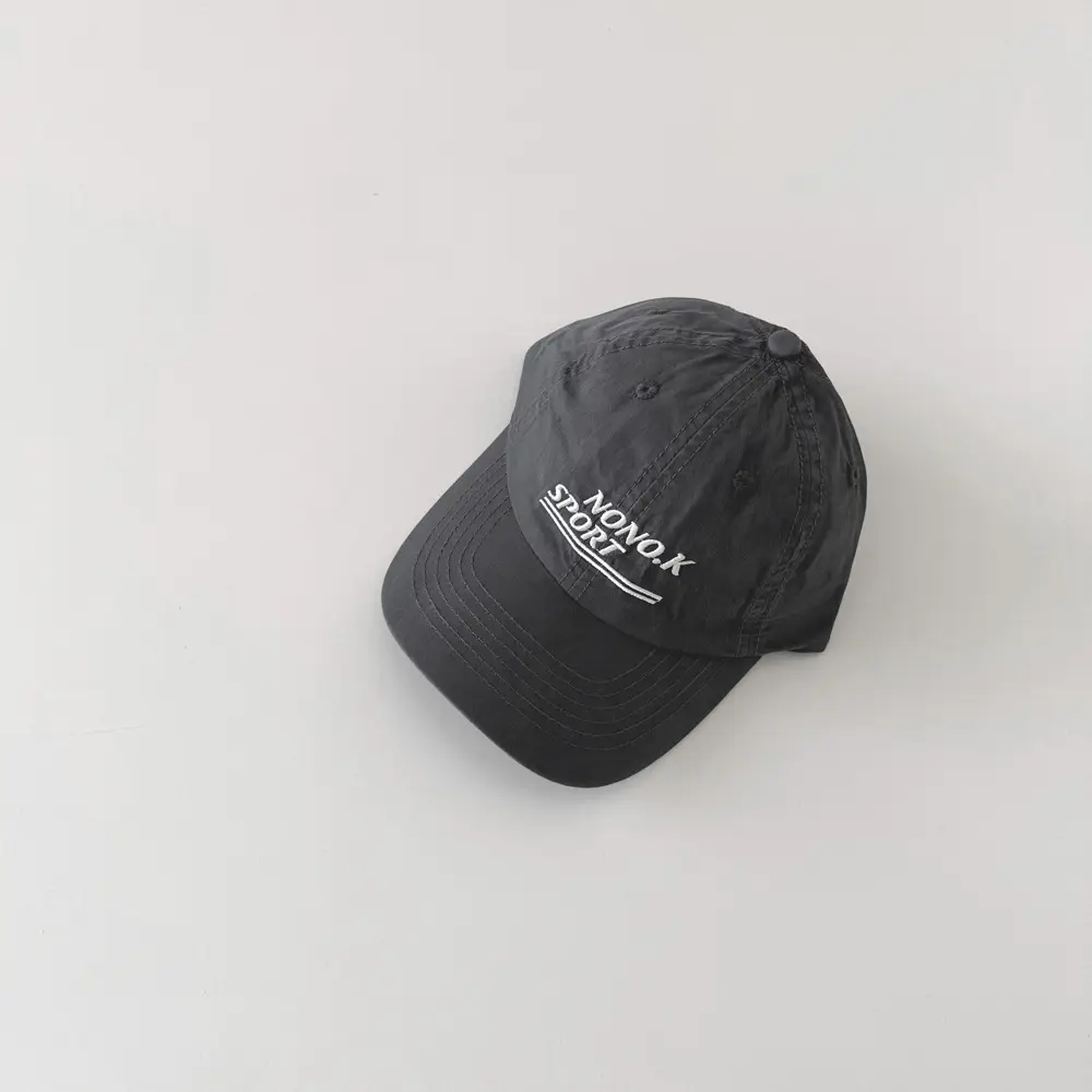Gray Letter Embroidered Cap for Kids - Image 7