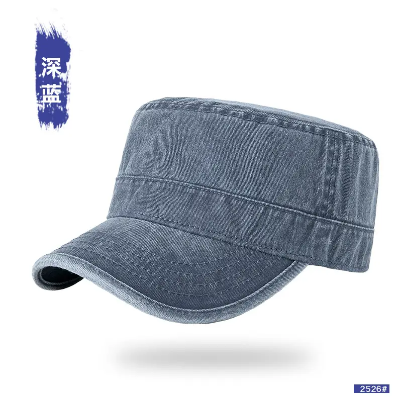 Spring Wash Cotton Men Hat with Back Closure