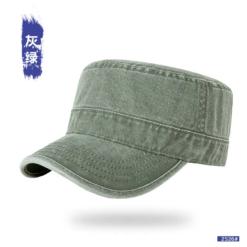Spring Wash Cotton Men Hat with Back Closure