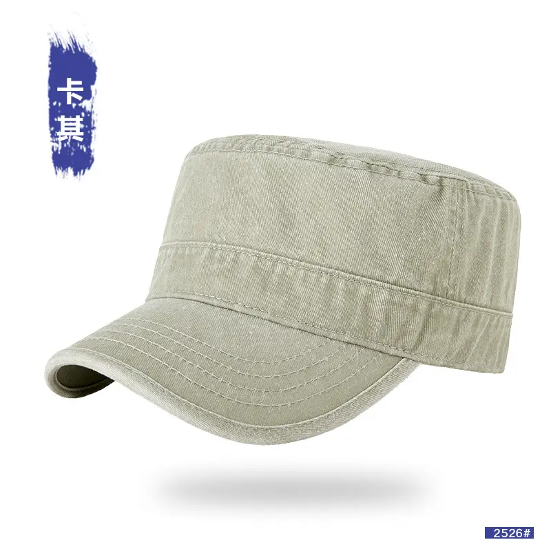 Spring Wash Cotton Men Hat with Back Closure