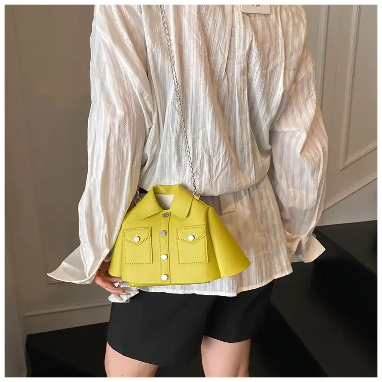 Women's Cream Shoulder Bag with Chain Crossbody Design — feature 13