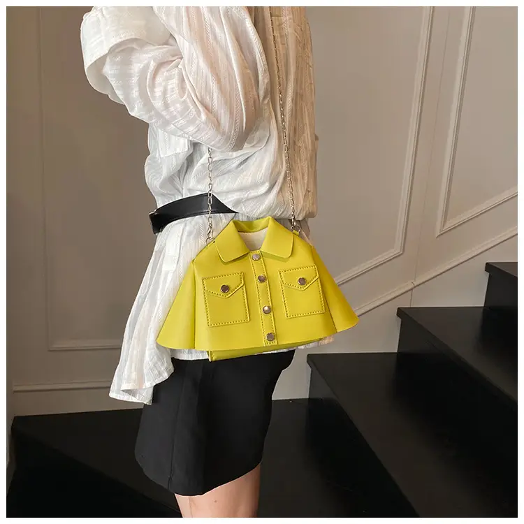 Women's Cream Shoulder Bag with Chain Crossbody Design — feature 14