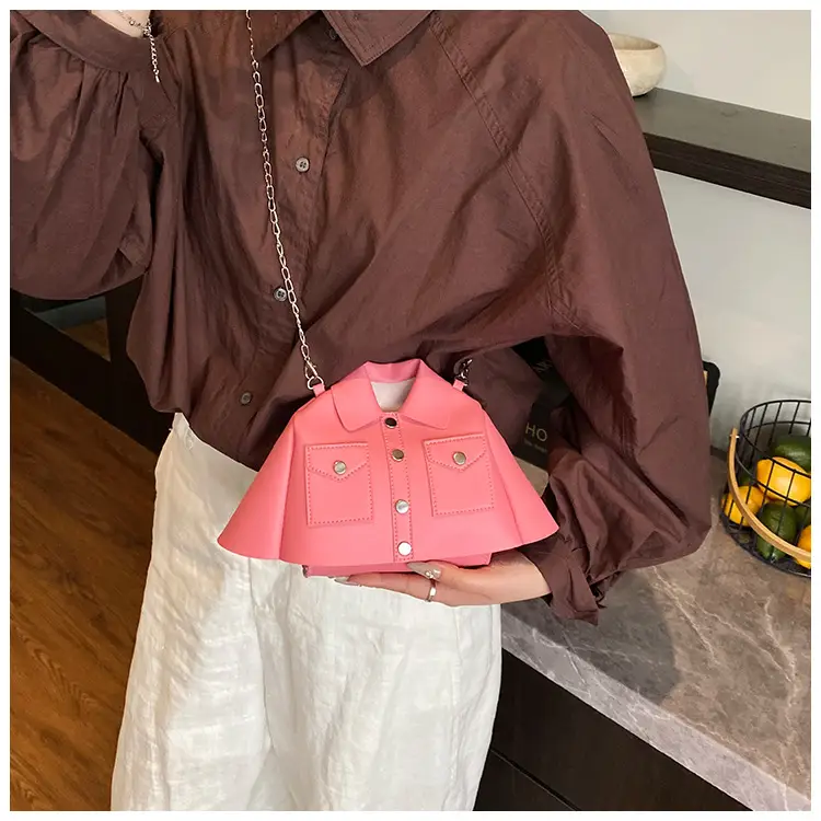 Women's Cream Shoulder Bag with Chain Crossbody Design — feature 17
